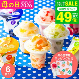 母の日 お菓子 ギフト ＼楽天1位★ギフト大賞／アイス 内祝い 出産内祝い アイスクリーム ひととえ 凍らせて食べるアイスデザート シャーベット 6個（IDF-15/6号） 包装済 のしは外のし / 常温保存 詰合せ 国産 お急ぎ便 JGS お返し 母の日ギフト2026 まだ間に合う