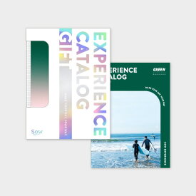 お中元 夏ギフト 体験型カタログギフト 総合版カタログギフト（GREEN） / SOW EXPERIENCE ソウ エクスペリエンス 総合版シリーズ ギフトカタログ 体験 旅行券 旅行 結婚祝い 新婚 夫婦 両親 結婚記念日 誕生日 おしゃれ 還暦 内祝い お返し お祝い gws 御中元 送料無料