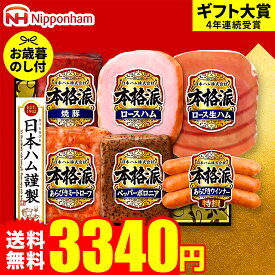 お歳暮 冬ギフト ハムギフト "ジューシー贅沢ハムセット" 御歳暮ハム 日本ハム 本格派 NH-52 メーカー直送 LTDU お歳暮ハム詰め合わせ 2025 お歳暮専用 ウインナ—入り ギフトセット 3000円台 グルメギフト 食べ物 食品 送料無料お年賀