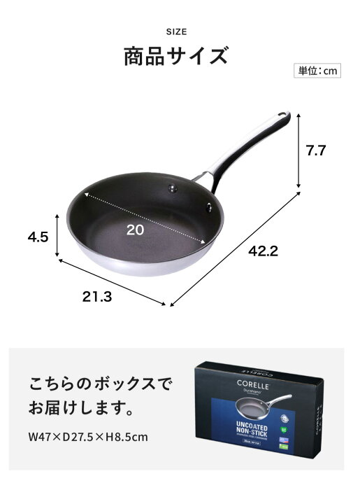 楽天市場】コレール CORELLE フライパン 20cm ガラス蓋 / IH対応 ガス  