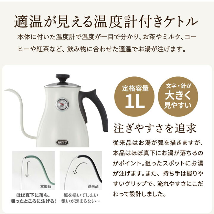 楽天市場】送料無料 【レビュー特典】Toffy トフィー 温度計付き電気 