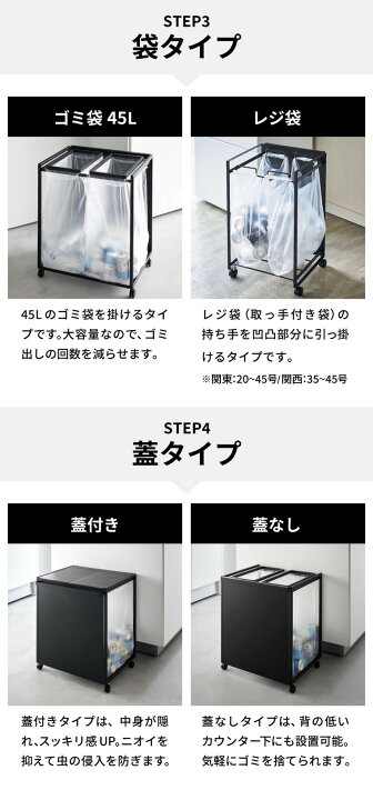 楽天市場】【豪華特典】選べる分別ゴミ箱 [ 蓋付き目隠し分別ダスト 