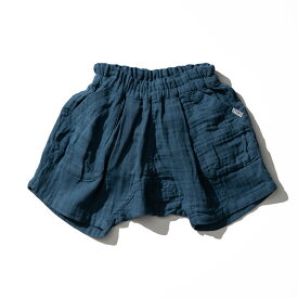 【スーパーSALE 半額 50％OFF セール 期間限定】子供服 ショートパンツ [ ゆったりダブルガーゼパンツ ] （メール便）ベビー服 キッズ服 男の子 女の子 ボトムス ハーフパンツ ズボン 通園 無地 80/90/100 夏服 春夏 涼しい エフオー FO 贈答品 JGS dej