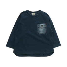 子供服 デニムポケットビッグT（メール便）/ F.O.KIDS（エフオーキッズ） 男の子 キッズ ベビー かわいい おしゃれ 秋 エフオー FO 80cm 90cm 100cm 長袖 トレーナー 贈答品 JGS dej