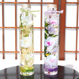 ハーバリウム 蘭 | 結婚祝い 退職祝い 誕生日祝い 開店祝い 新築祝い お祝い 敬老の日 母の日 送別会 花 植物標本 円柱タイプ おしゃれ プレゼント フォトジェニック インテリア ギフト 和風 アレンジメント あす楽13時まで受付中