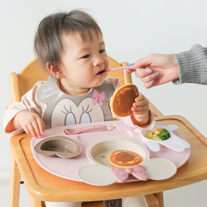 楽天市場】【出産祝い ベビー食器】ミッキー・ミニー アイコンランチ 