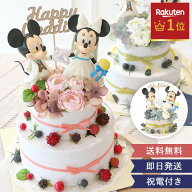 ディズニー 結婚式 電報 ミッキー＆ミニーウェディングケーキ（専用ケース入り） ★楽天ランキング1位 邪…