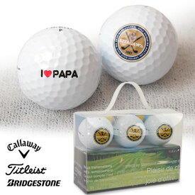ギフト 名入れゴルフボール（3個）＆ Teeセット [ 誕生日プレゼント 名入れ 退職 栄転 長寿 ゴルフ 男性 イラスト お名前印刷 プレゼント お名前入りゴルフ ホワイト 父の日 ]