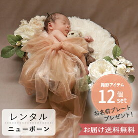 【ニューボーン　フォト　ニューボーンフォト　新生児フォト　レンタル　セット】 Montant antique　レンタルセット　2泊3日｜セルフ おうちフォト 撮影セット ベビーフォト 赤ちゃん 写真 撮影 小物 衣装 自宅 お届け送料無料 名入れ 返却簡単 使い方ガイド付き