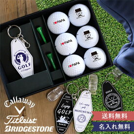 ギフト 名入れゴルフボール（6個）＆パターカバーホルダー [ 誕生日プレゼント 名入れ 退職 栄転 長寿 ゴルフ 父の日 男性 イラスト お名前印刷 プレゼント お名前入りゴルフ ホワイト ギフトセット ]