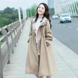 レインコート レインウェア 防水 レディース 大人用 ポケット付き おしゃれ ロング 撥水 女性用 リブ袖口 軽量 ウエスト紐 ドローコード 合羽 梅雨対策 通勤 雨具 モッズコート 雨具 雨の日