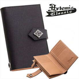アルテミスクラシック Artemis Classic ソフィスティケートミディアムウォレット メンズ 牛革 ブラック ACW0027