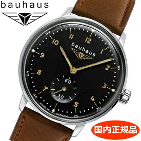 【クリーナープレゼント】BAUHAUS バウハウス クォーツ 腕時計 35mm ブラック文字盤 2037-2QZ 【国内正規品】