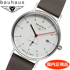 【クリーナープレゼント】BAUHAUS バウハウス クォーツ 腕時計 41mm ホワイト文字盤 2130-1QZ 【国内正規品】