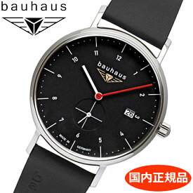 【クリーナープレゼント】BAUHAUS バウハウス クォーツ 腕時計 41mm ブラック文字盤 2130-2QZ 【国内正規品】