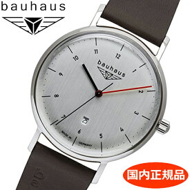 【クリーナープレゼント】BAUHAUS バウハウス クォーツ 腕時計 41mm ホワイト文字盤 2140-1QZ 【国内正規品】