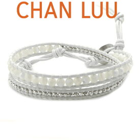 チャンルー ブレスレット CHAN LUU ストーンビーズミックス 2連ラップブレスレット メンズ ＆ レディース/ユニセックス チャンルー CHANLUU WHITE MOTHER OF PEARL-NATURAL WHITE BS-5253CLJ-WHMP