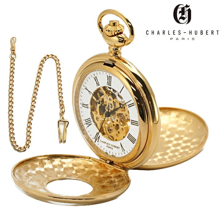 楽天市場】チャールズ ヒューバート CHARLES HUBERT 懐中時計 47mm 