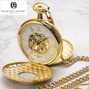 �`���[���Y �q���[�o�[�g CHARLES HUBERT �������v 51mm �_�u���f�~�n���^�[�P�[�X �|�P�b�g�E�H�b�` �@�B�� �芪�� �C�G���[�S�[���h CHARLES-HUBERT �`���[���Y�q���[�o�[�g 3953-G�y�������K�i�z