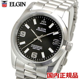 ELGIN エルジン 腕時計 メンズ 10年電池搭載 ブラック文字盤 FK1421S-B