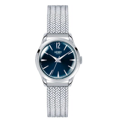 【ヘンリーロンドン】HENRYLONDON腕時計25mmレディースメッシュベルトブルーヘンリーロンドンHENRYLONDONナイツブリッジKnightsbridgeHL25-M-0109