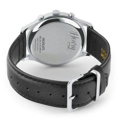 【ヘンリーロンドン】HENRYLONDON腕時計41mmクロノグラフメンズ牛革ベルトホワイトヘンリーロンドンHENRYLONDONハイゲートHighgateHL41-CS-0011