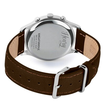 【ヘンリーロンドン】HENRYLONDON腕時計41mmクロノグラフメンズ牛革ベルトグリーンxイエローゴールドヘンリーロンドンHENRYLONDONナイツブリッジKnightsbridgeHL41-CS-0107