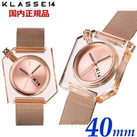 【クリーナープレゼント】KLASSE14 クラス14 クラスフォーティーン K14 IRREGULARLY SQUARE Rose Gold with Mesh Strap 40mm イレギュラリー スクエア ローズゴールド メンズ 腕時計 ステンレスベルト WKF20RG001M【国内正規品】