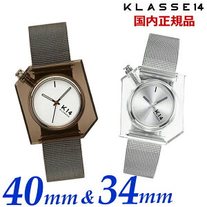 �y�N���[�i�[�v���[���g�zKLASSE14 �N���X14 �N���X�t�H�[�e�B�[�� �y�A�E�H�b�`�i2�{�Z�b�g�jK14 IRREGULARLY SQUARE Vintage Gold x Silver with Mesh Strap �r���e�[�W 40mm & �V���o�[ 34mm �C���M�������[ �X�N