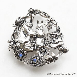 【ポリッシュクロス(磨き布)プレゼント】公式 ムーミンジュエリーコレクション ムーミンと仲間たち ブローチペンダント シルバー925 オパール 碌山 406C0007
