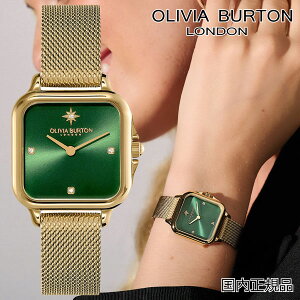 �I���r�A�o�[�g�� OLIVIA BURTON �������K�i �r���v�N���V�b�N - 28mm �O���u�i�[ �O���[�� & �S�[���h ���b�V�� ���f�B�[�X �E�H�b�` �����p 24000087