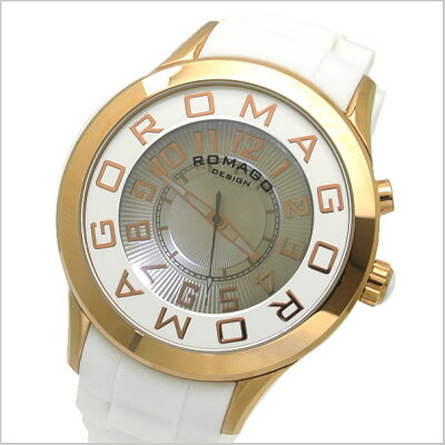 【ROMAGODESIGN】ロマゴデザイン腕時計NUMERATIONミラーウォッチ牛革ベルトRM007-0053ST-SV【送料無料】