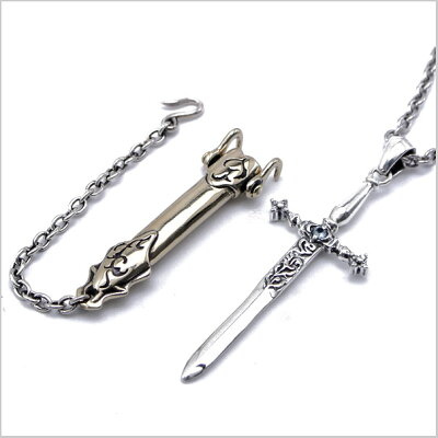 【SAINTSDesignセインツデザイン】聖剣シルバーネックレス/ペンダントシルバー925製セインツSSP8-93【送料無料】