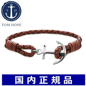 Bell Field Tom Hope Genuine Leather Bracelet Cognac Brown Tom Hope Genuine Leather Bracelet Cognac Brown Men Anchor Motif Tm0222