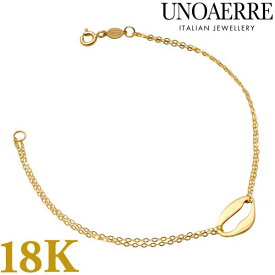 【クリーナープレゼント】UNOAERRE ウノアエレ ブレスレット 18金 K18YG イエローゴールド レディース イタリア製 31437【国内正規品】【新品】