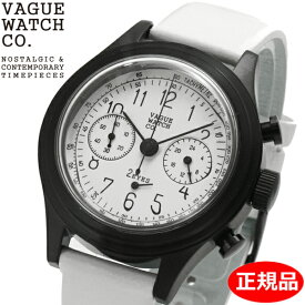 【クリーナープレゼント】【正規品】VAGUE WATCH Co. ヴァーグ ウォッチ カンパニー 腕時計 2EYES（ツーアイズ） クロノグラフ ホワイト メンズ レディース ユニセックス 2C-L-005
