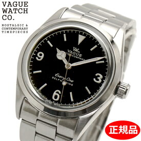 【クリーナープレゼント】【正規品】VAGUE WATCH Co. ヴァーグウォッチ カンパニー 腕時計 Every-One 機械式 自動巻き オートマチック ブラック文字盤 E1-L-001-SB