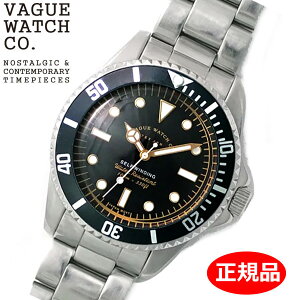 �y�N���[�i�[�v���[���g�zVAGUE WATCH Co. ���@�[�O �E�H�b�` �J���p�j�[ �r���v GRY FAD�i�O���[�t�F�h Depths Black �@�B�� �������� �I�[�g�}�`�b�N �u���b�N������ GF-L-001-DB�y���K�i�z