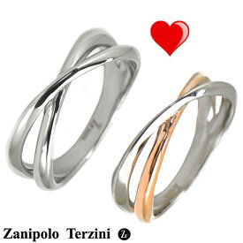 Zanipolo Terzini（ザニポロ・タルツィーニ）サージカルステンレス製 ペアリング（男女2個セット）メンズ ＆ レディース ザニポロタルツィーニ ZTR425MA-SUS ZTR425FM-SUSU/RG