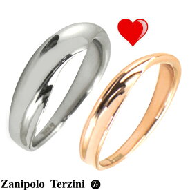 Zanipolo Terzini（ザニポロ・タルツィーニ）サージカルステンレス製 ペアリング（男女2個セット）メンズ ＆ レディース ザニポロタルツィーニ ZTR428MA-SUS ZTR428FM-SUSU/RG