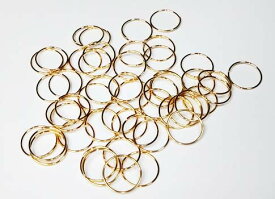 リング1重巻き8mmΦゴールド金具50個入り