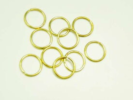 丸カン一重巻き9mmΦゴールド金具50個入りリング
