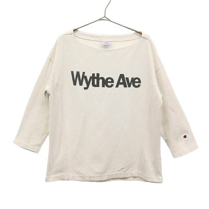 楽天市場】チャンピオン リバースウィーブ プリント 7分袖 Tシャツ M 