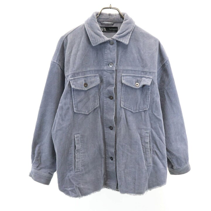 楽天市場】ザラ コーデュロイジャケット S ライトブルー ZARA 