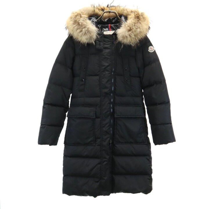 楽天市場】モンクレール ダウンコート 0 0 黒 MONCLER レディース 