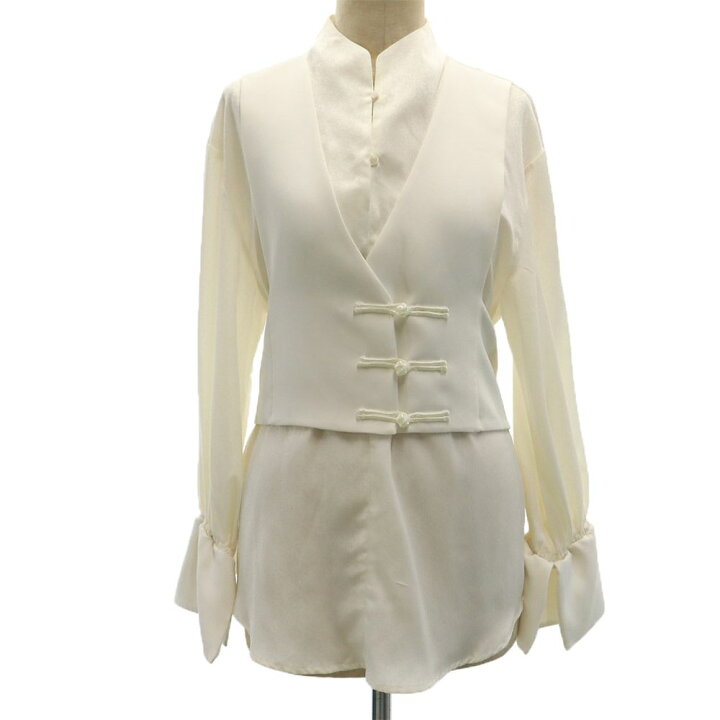 Ameri VINTAGE長袖シャツ Fサイズ IVORY 【公式通販】