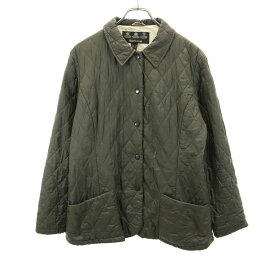 バブアー 長袖 キルティングジャケット USA 10 ダークグリーン Barbour レディース 【中古】 【240123】