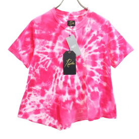 ニードルズ 未使用 日本製 タイダイ 半袖 変形 Tシャツ 2 ピンク Needles タグ付き レディース 【中古】 【240326】 メール便可