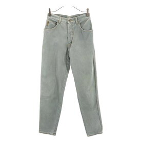 アルマーニジーンズ イタリア製 テーパードデニムパンツ w28 グリーン系 ARMANI JEANS ジーパン レディース 【中古】 【231222】