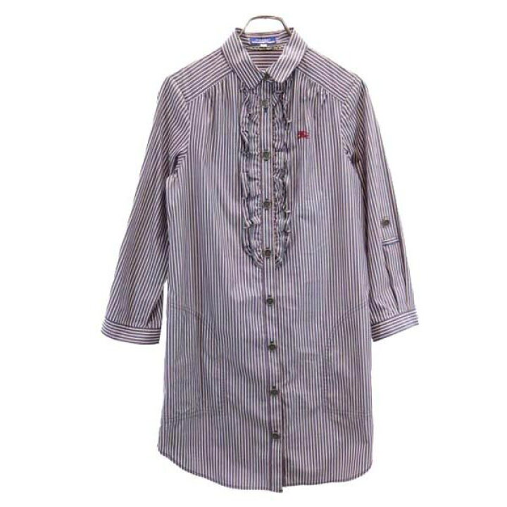 楽天市場】バーバリーブルーレーベル 三陽商会 ストライプ柄 長袖  